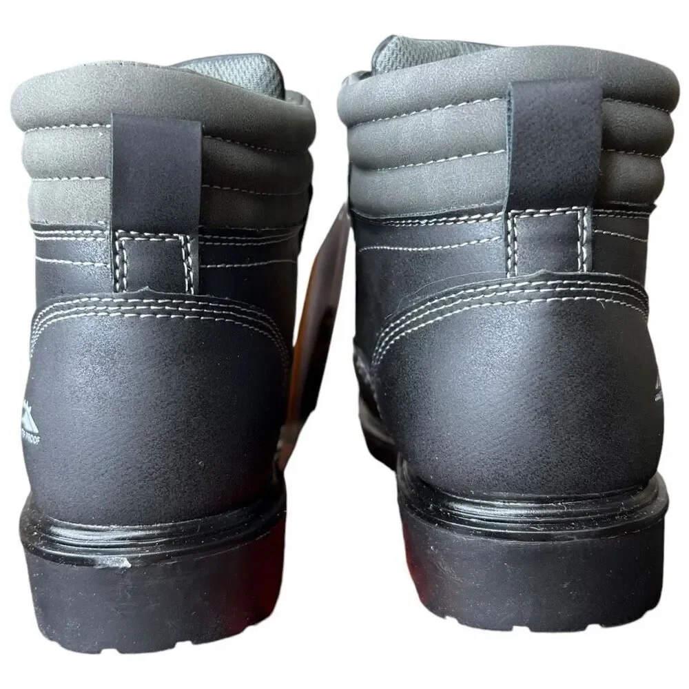 NEW Deer Stags Kids' Marker Waterproof Black/Grey Work Boot 2.5M